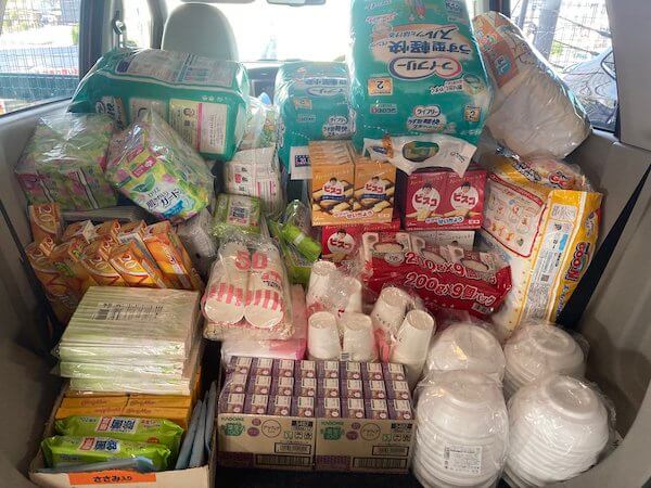 静岡県台風15号被害への物資救援